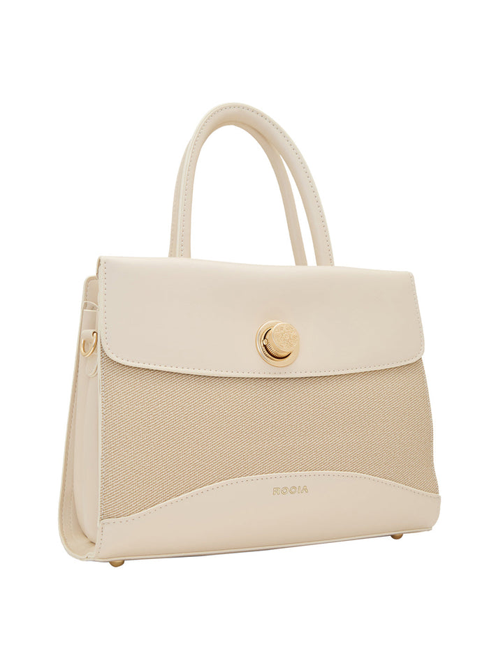 Rocia By Regal Cream Women Smart Casual Bag