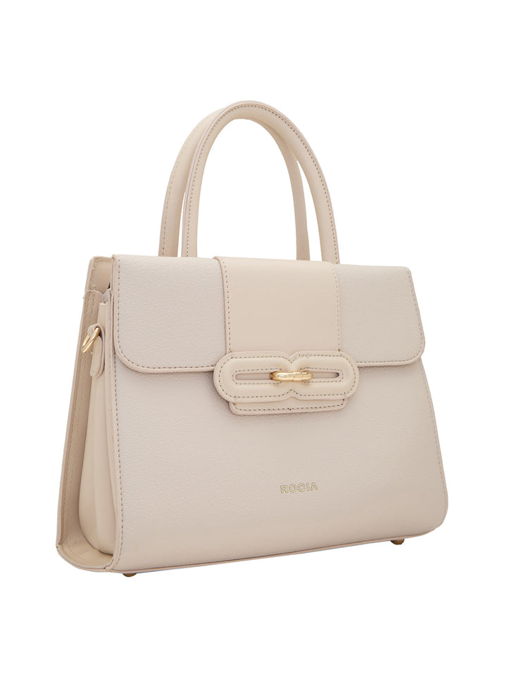 Rocia By Regal Cream Women Smart Day Bag