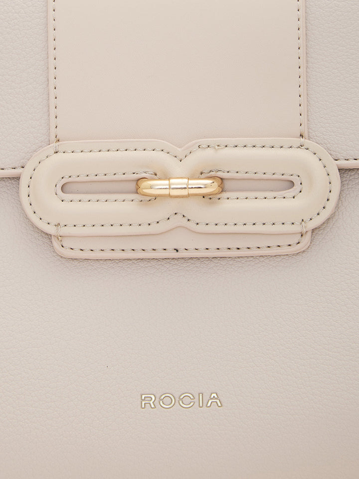 Rocia By Regal Cream Women Smart Day Bag