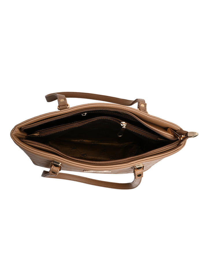 Rocia By Regal Beige Women Big Woven Shoulder Bag