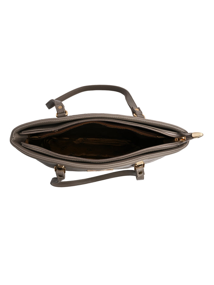 Rocia By Regal Grey Women Big Woven Shoulder Bag