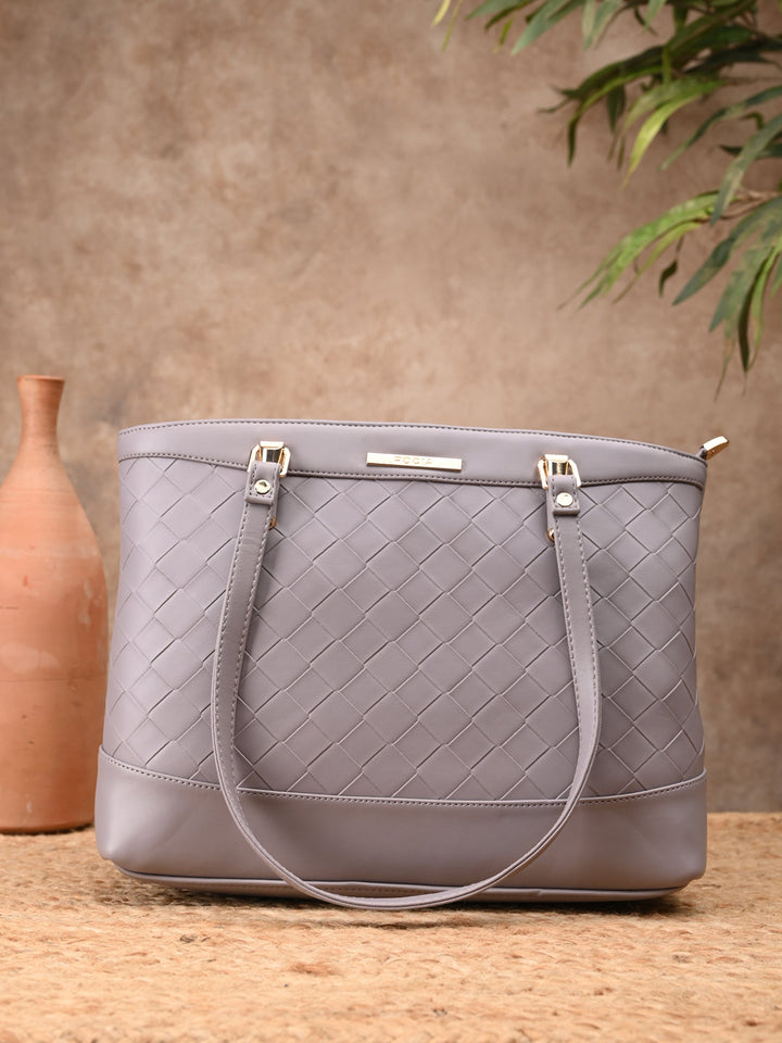 Rocia By Regal Lilac Women Big Woven Shoulder Bag