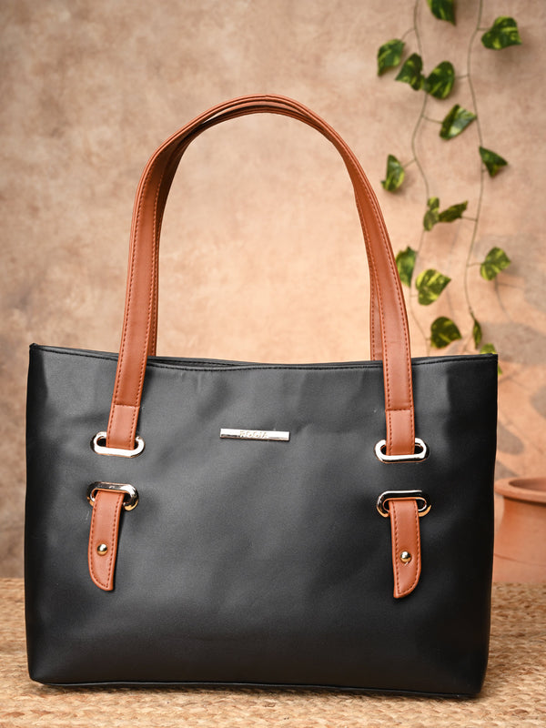 Rocia By Regal Black Women Solid Casual Bag