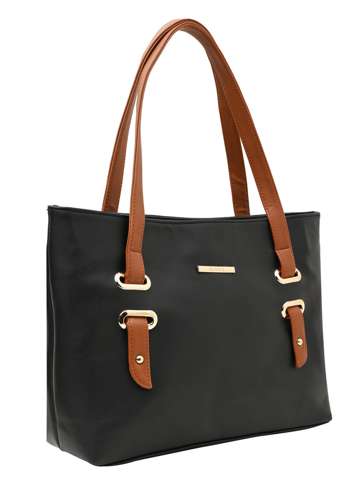 Rocia By Regal Black Women Solid Casual Bag