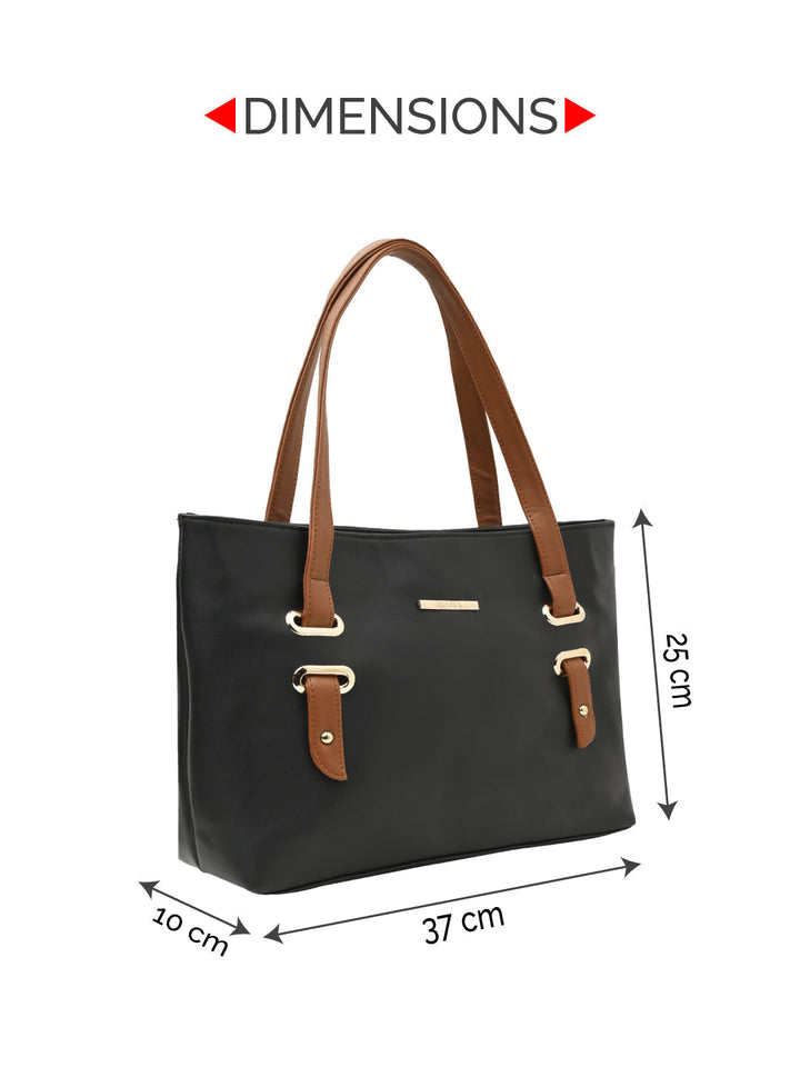 Rocia By Regal Black Women Solid Casual Bag