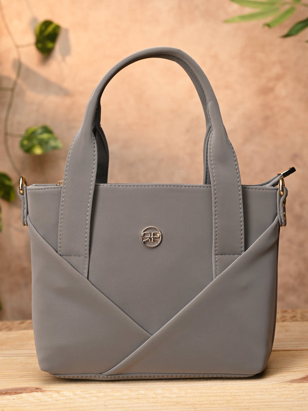 Rocia By Regal Grey Women Solid Small Handbag