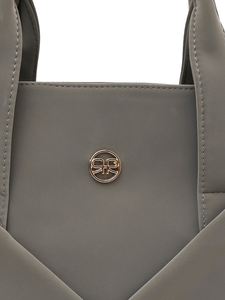 Rocia By Regal Grey Women Solid Small Handbag