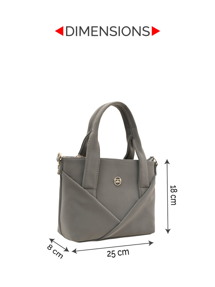 Rocia By Regal Grey Women Solid Small Handbag
