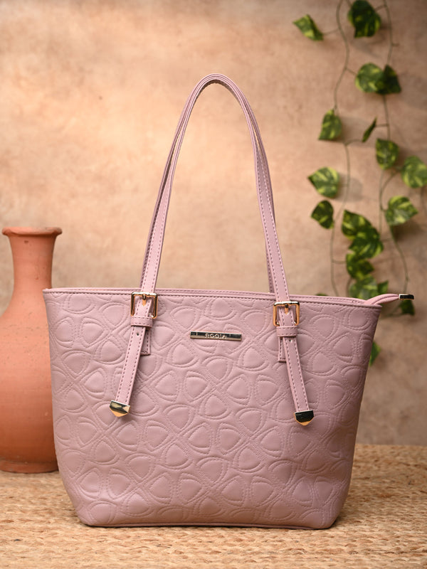 Rocia By Regal Nude Women Textured Tote Bag