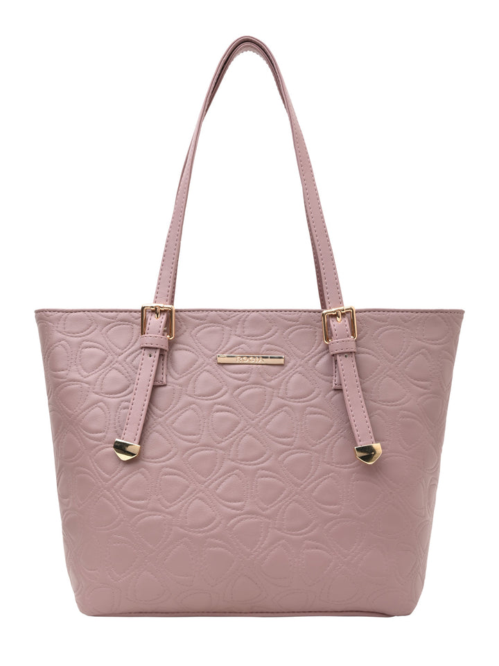 Rocia By Regal Nude Women Textured Tote Bag