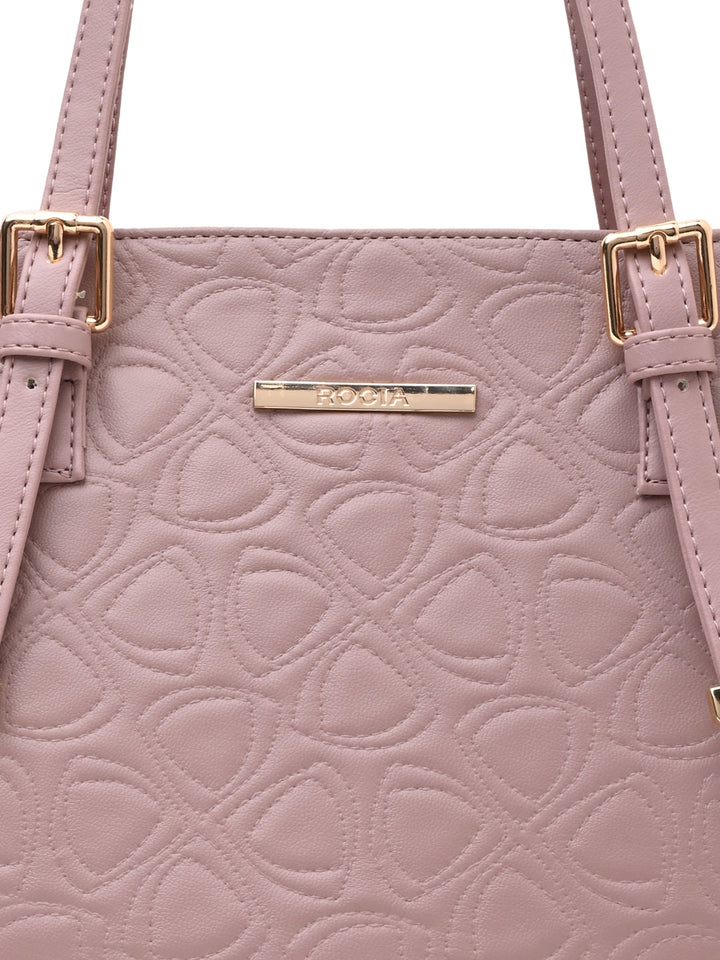 Rocia By Regal Nude Women Textured Tote Bag