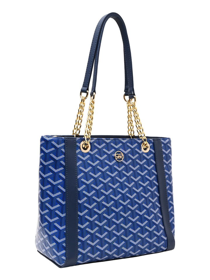Rocia By Regal Blue Women Printed Tote Bag