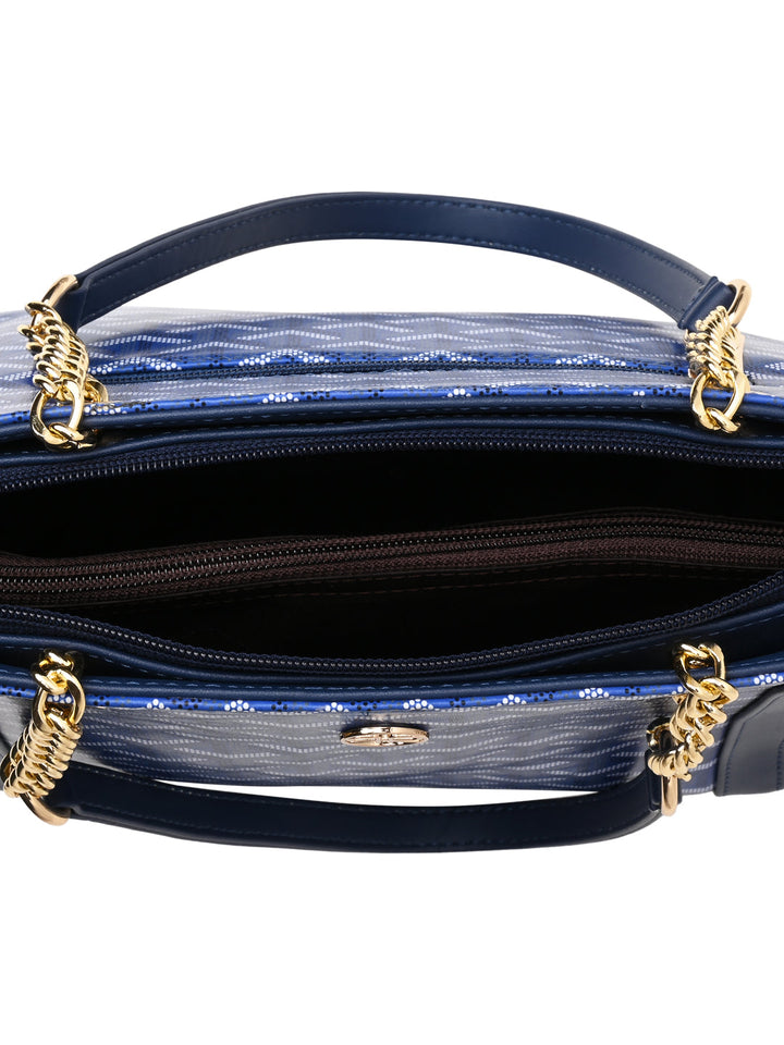 Rocia By Regal Blue Women Printed Tote Bag