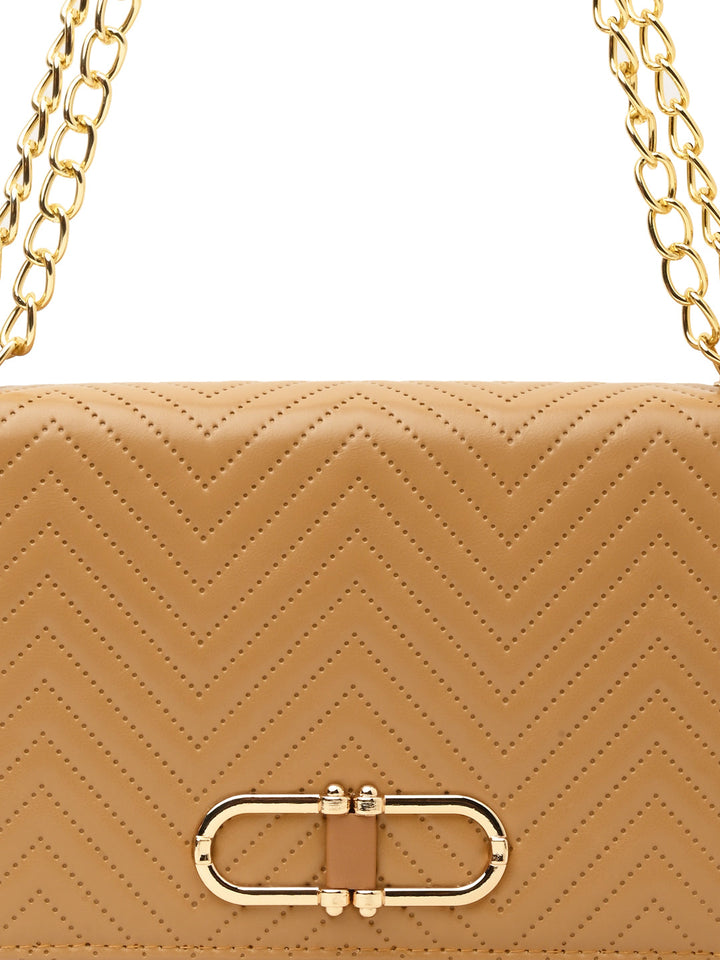 Rocia By Regal Tan Women Quilted Party Bag