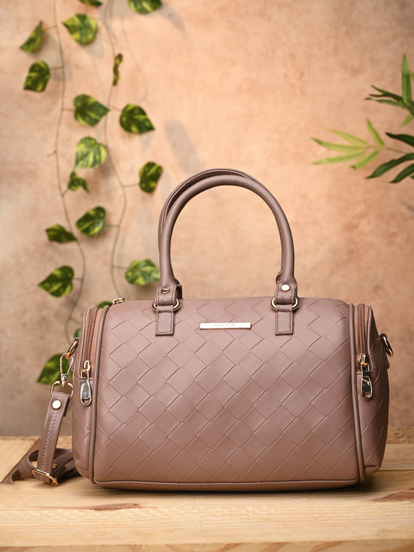 Rocia By Regal Nude Women Woven Textured Bag