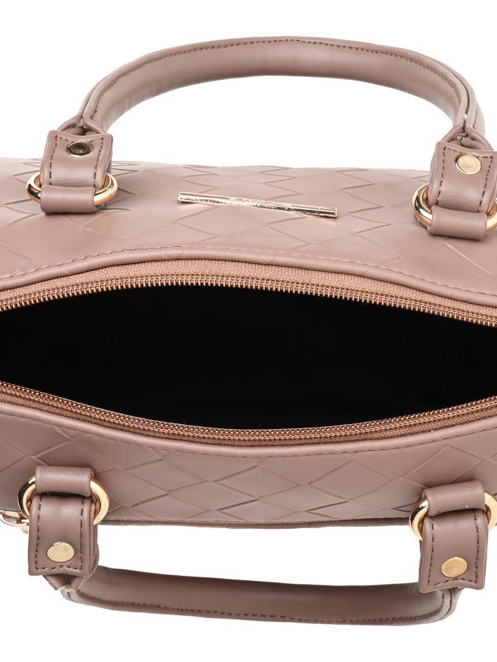 Rocia By Regal Nude Women Woven Textured Bag