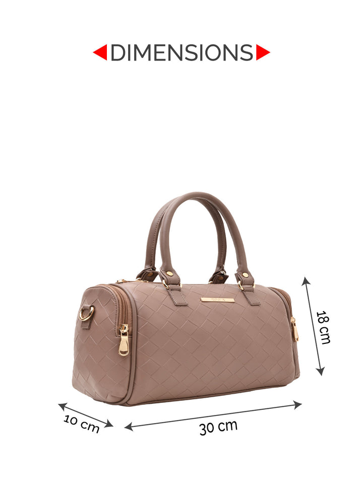 Rocia By Regal Nude Women Woven Textured Bag