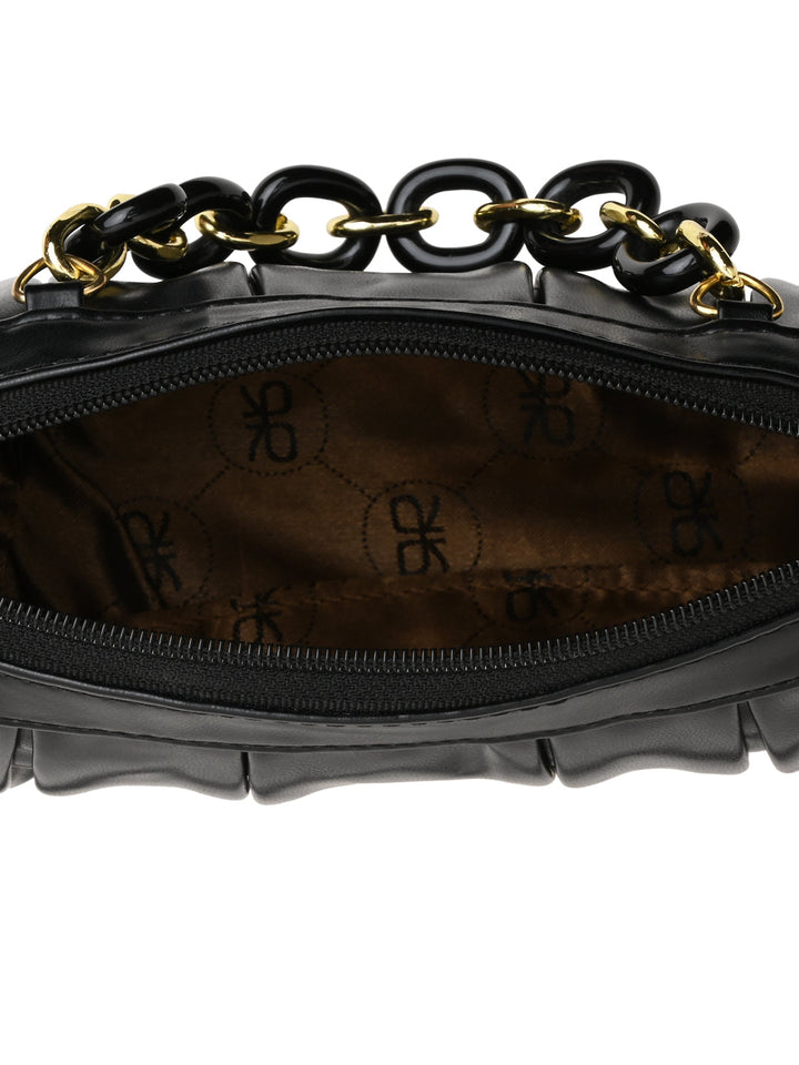 Rocia By Regal Black Women Casual Chain Embellishment Bag