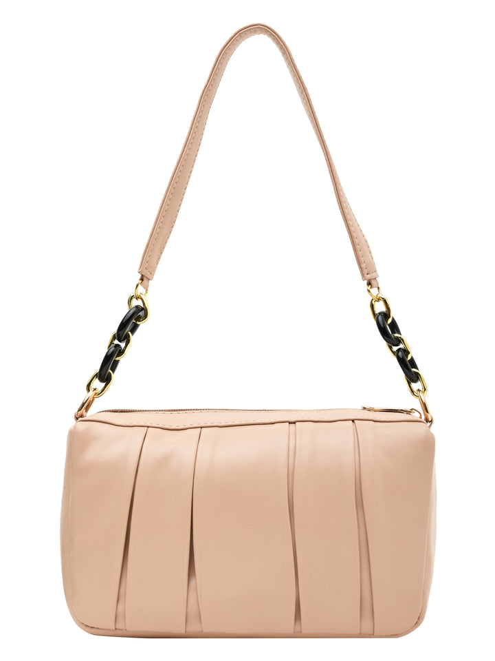 Rocia By Regal Nude Women Casual Chain Embellishment Bag