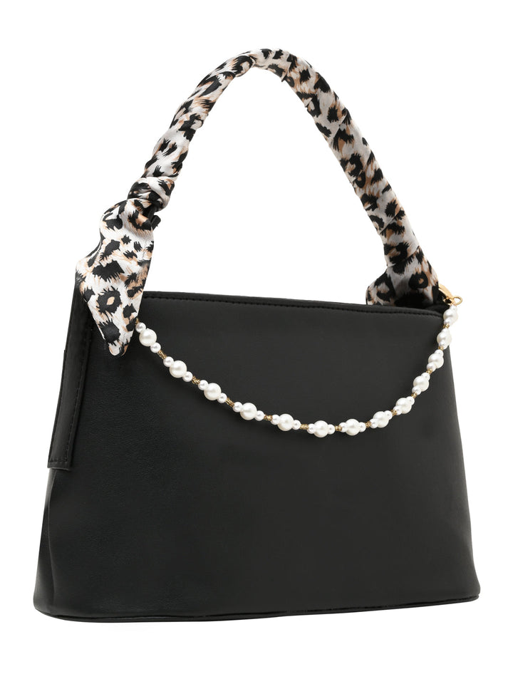 Rocia By Regal Black Women Small Printed Handle Bag
