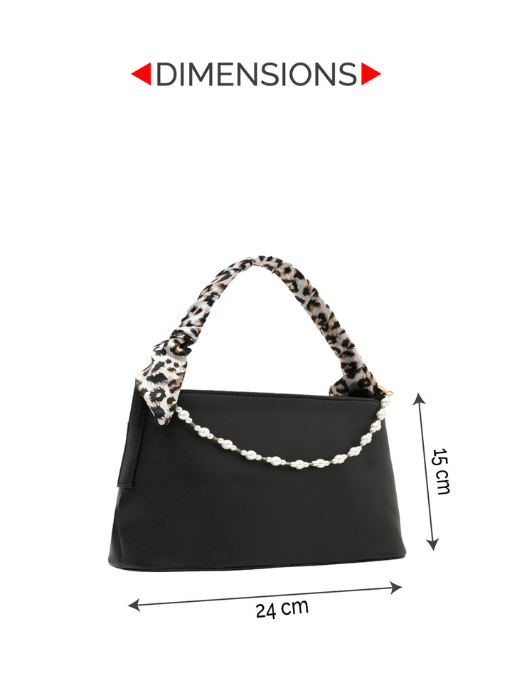 Rocia By Regal Black Women Small Printed Handle Bag