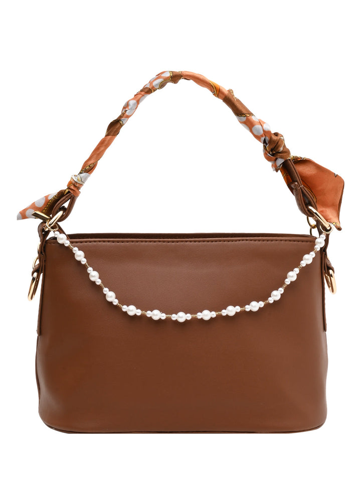 Rocia By Regal Tan Women Small Printed Handle Bag