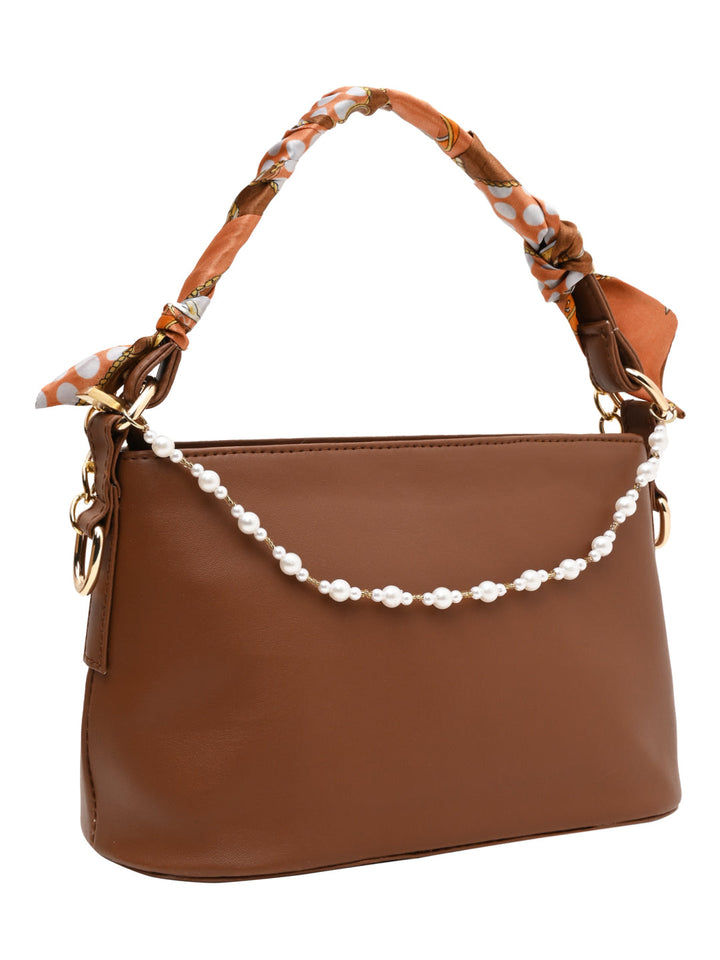 Rocia By Regal Tan Women Small Printed Handle Bag