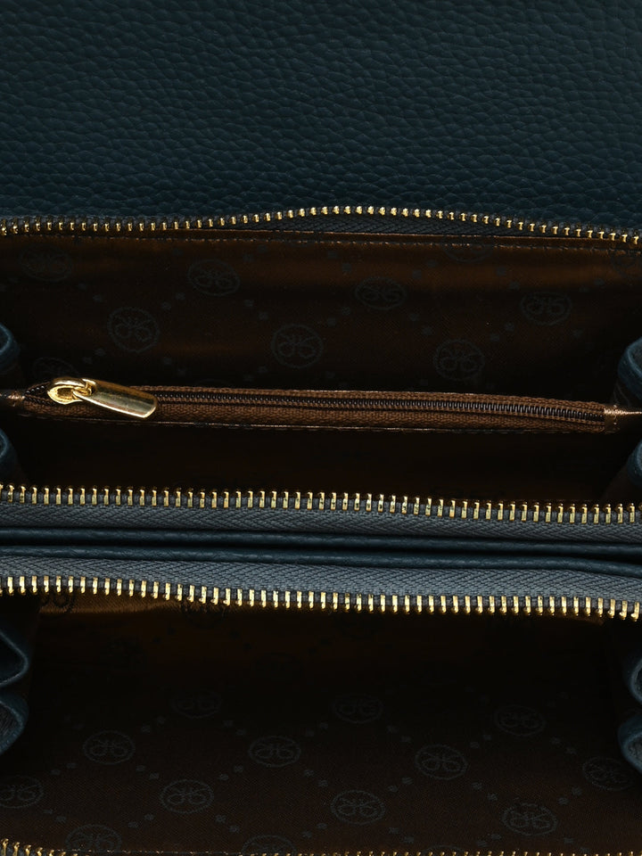 Rocia By Regal Green Women Woven Textured Mobile Wallet Crossbody