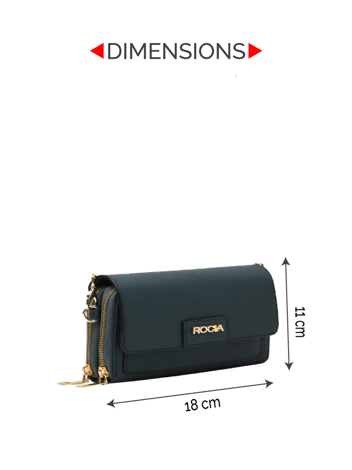 Rocia By Regal Blue Women Drymill Crossbody