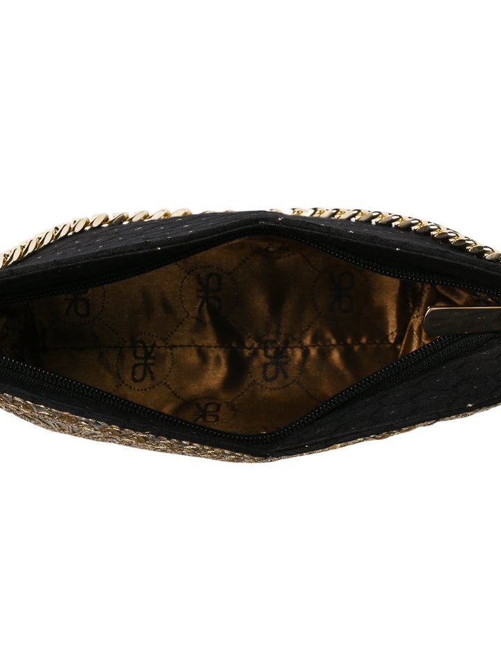 Rocia By Regal Black Women Small Ethnic Lace Bag