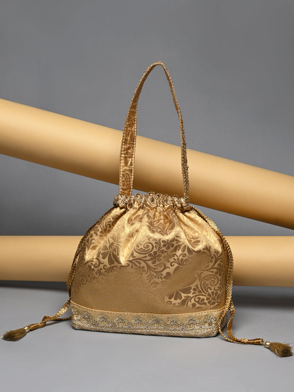 Rocia By Regal Gold Women Brocade Potlis