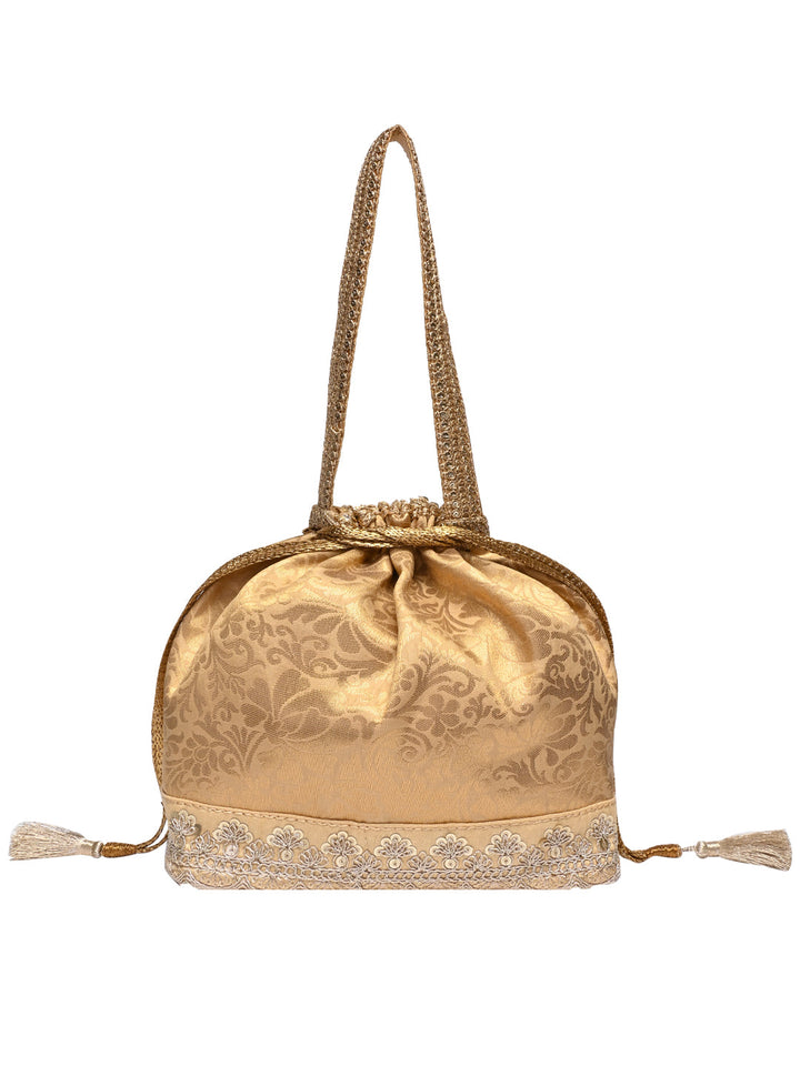 Rocia By Regal Gold Women Brocade Potlis