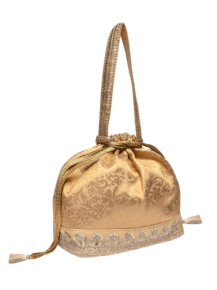 Rocia By Regal Gold Women Brocade Potlis