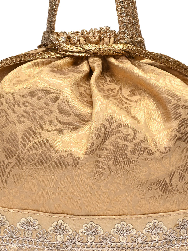 Rocia By Regal Gold Women Brocade Potlis