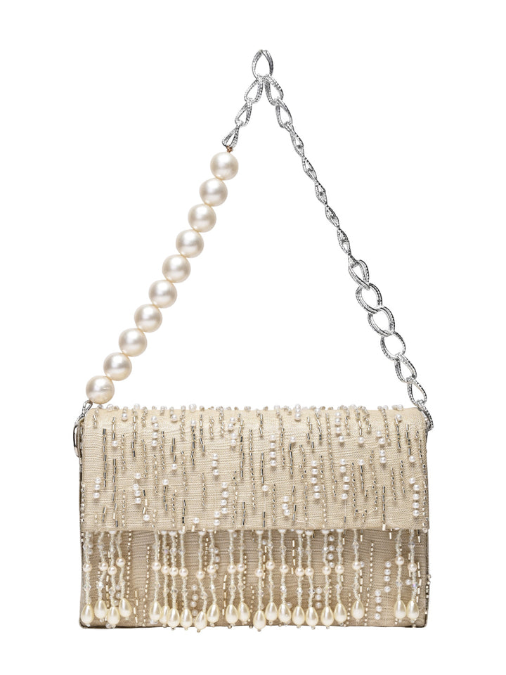 Rocia By Regal Ivory Women Embroidered Handbag