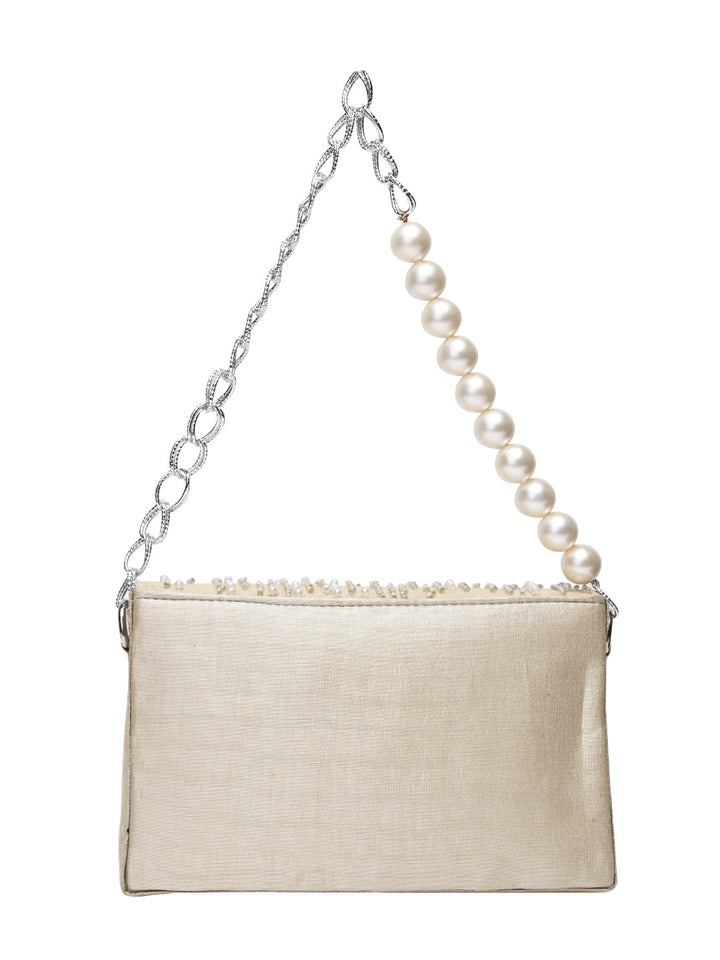 Rocia By Regal Ivory Women Embroidered Handbag