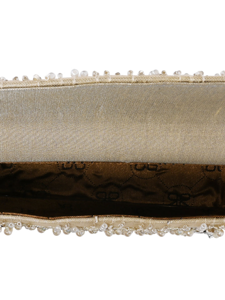 Rocia By Regal Ivory Women Embroidered Handbag