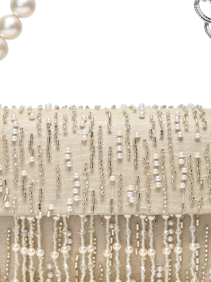 Rocia By Regal Ivory Women Embroidered Handbag