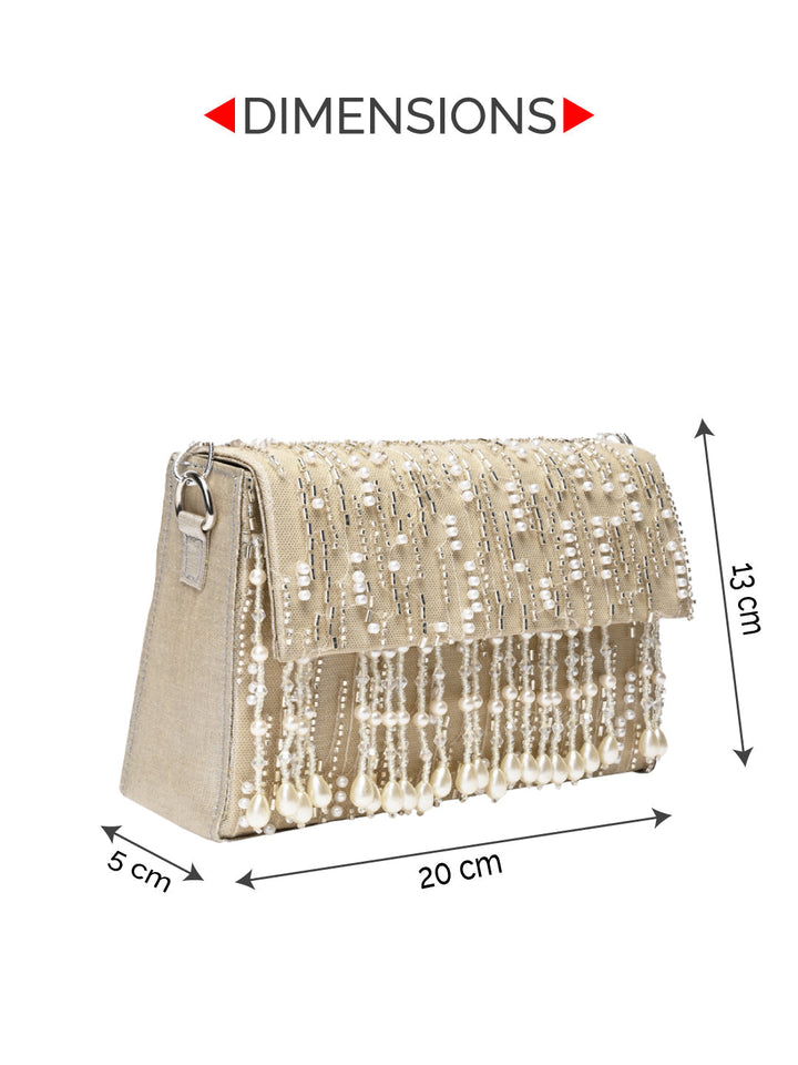 Rocia By Regal Ivory Women Embroidered Handbag