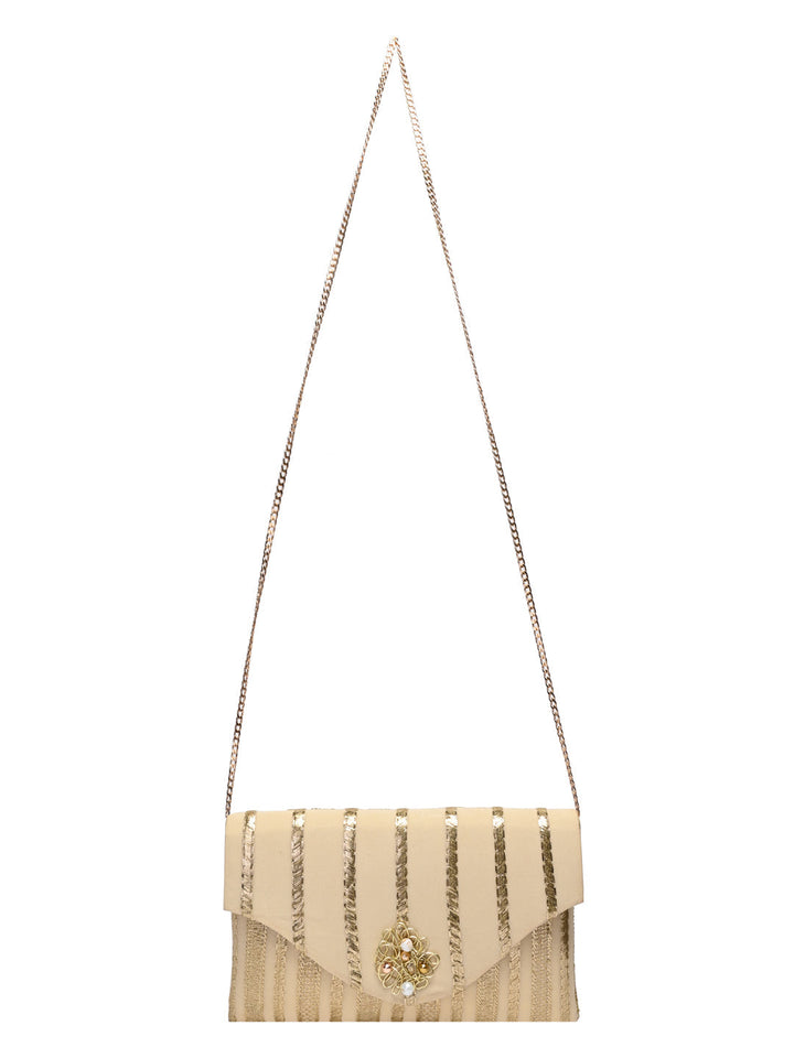 Rocia By Regal Gold Women Embellished Clutch