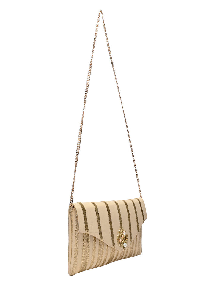 Rocia By Regal Gold Women Embellished Clutch