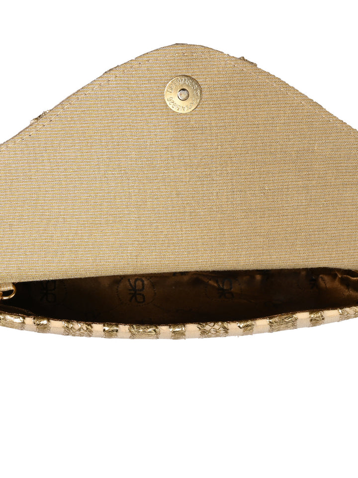 Rocia By Regal Gold Women Embellished Clutch