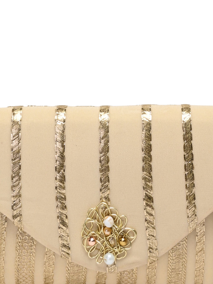 Rocia By Regal Gold Women Embellished Clutch