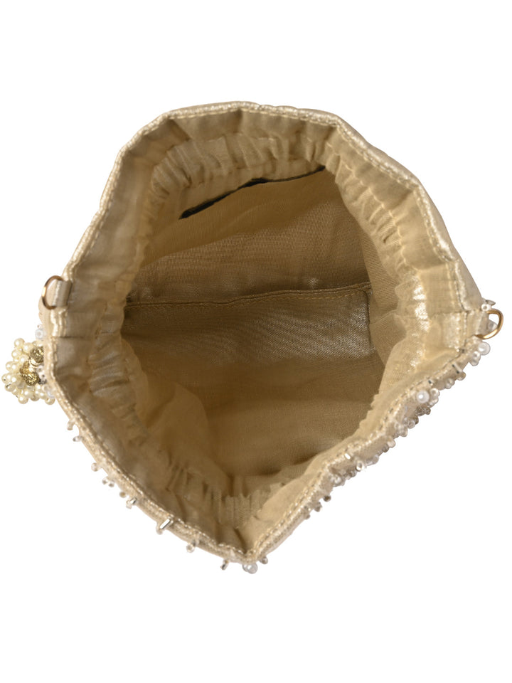 Rocia By Regal Ivory Women Pearl Jewelled Potli