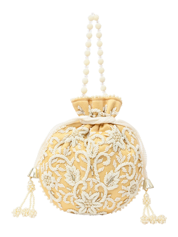 Rocia By Regal Gold Women Embroidered Potli