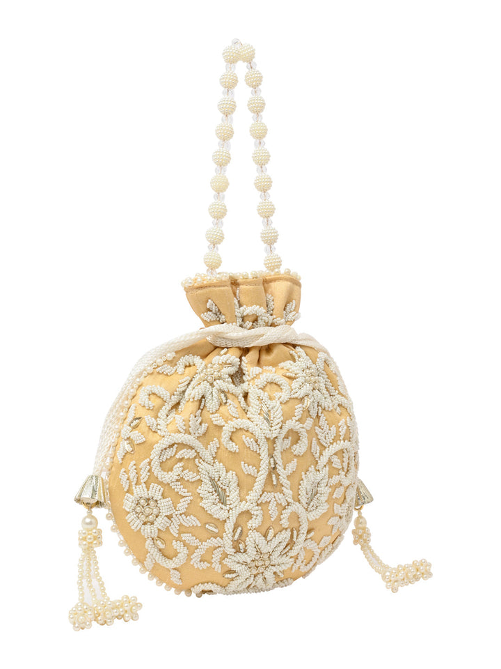 Rocia By Regal Gold Women Embroidered Potli