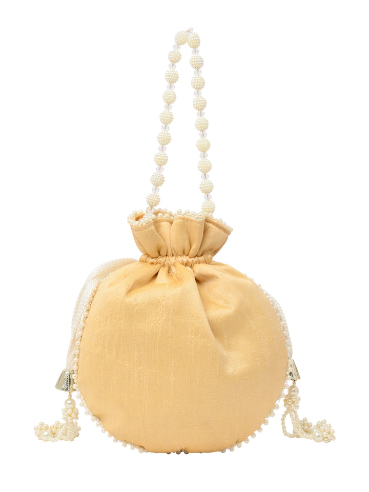 Rocia By Regal Gold Women Embroidered Potli