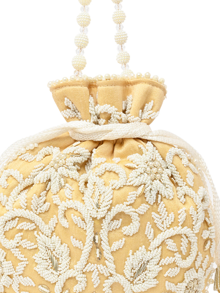 Rocia By Regal Gold Women Embroidered Potli