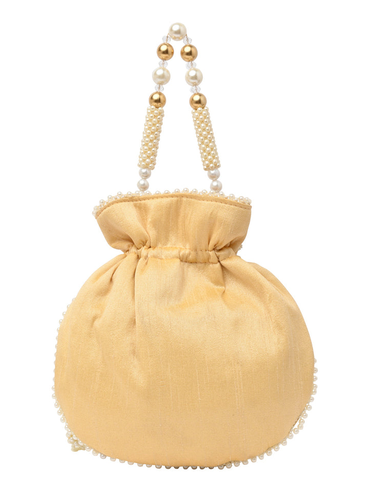 Rocia By Regal Gold Women Embroidered Potli