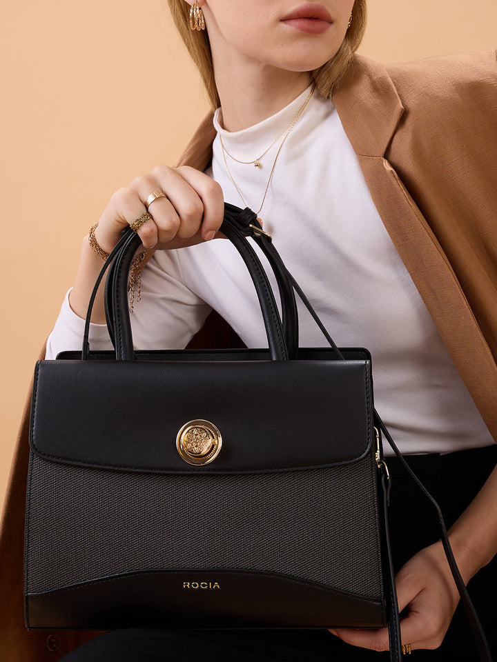 Rocia By Regal Black Women Smart Casual Bag